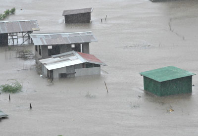 Siêu bão Megi gây ngập lụt nặng tại Philippines năm 2010 - Ảnh: AFP